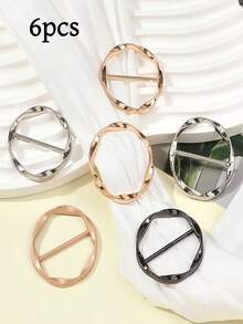 5pcs Multi-Functional Alloy Buckle Set - Versatile, Mix & Match, Shortening Tool, Corner Knot, Belt, T-Shirt Buckle, Casual Pop Culture Style - A - View 14