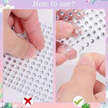 2pcs Shiny Synthetic Crystal Rhinestone Stickers, Suitable For Car/Phone/PC Decorative Stickers Accessories, Decorative Stickers - A - View 9