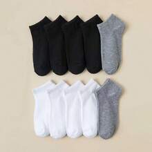 10 đôi tất thuyền trẻ em unisex, thoải mái phù hợp mặc hàng ngày - Nhiều màu - Xem 4