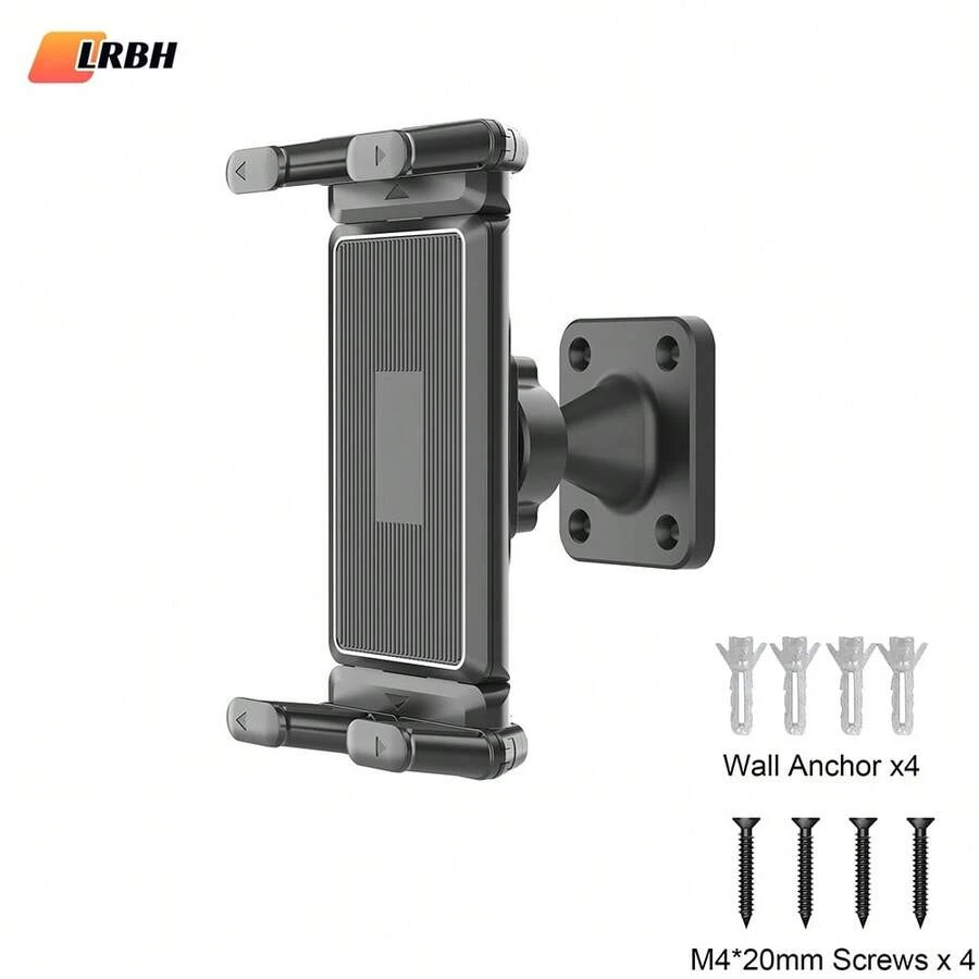 LRBH Tablet Wall Mount, 360° Rotation Tablet Holder Stand, Sturdy Base, Kitchen Wall Mount Compatible With IPad/All 4.7-15 Inch Devices - View 1
