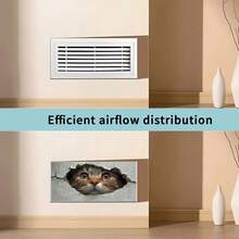 Fun Cartoon Animal Magnetic Ventilation Cover, 12 * 5.5 Inches And 15.5 * 8 Inches, Used As A Flexible PVC Sleeve Cover For Metal Floor, Wall, Ceiling Vents, Ventilation, And Odor Blockers To Prevent Foreign Objects From Falling Off - B - View 7