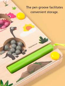 Dinosaur & Ice Cream Maze Ball Toy, Children Color Number Sorting Counting Matching Board, Pen Grip Control Training, Develop Focus And Hand-Eye Coordination - Multicolor - View 11