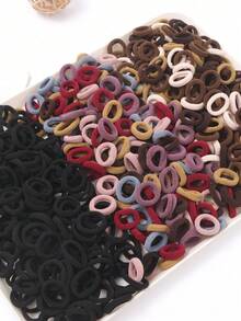 300 High Elasticity Hair Accessories Without Damaging Children's Hair (Random Color) - Multicolor - View 6