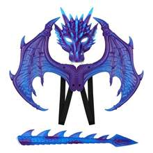 1set-Dragon Costume Accessories Set, Fantasy Cosplay Props, Masquerade, Party, Performance, Photo Props, Gothic Party Dress Up, Role Play Outfit Accessories, Christmas & Birthday Gifts - Multicolor - View 23
