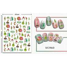 The Grinch The Christmas Decoration Stickers Prop Display Decals Most Popular Stickers For Boys & Girls New Year Gift - Multicolor - View 13