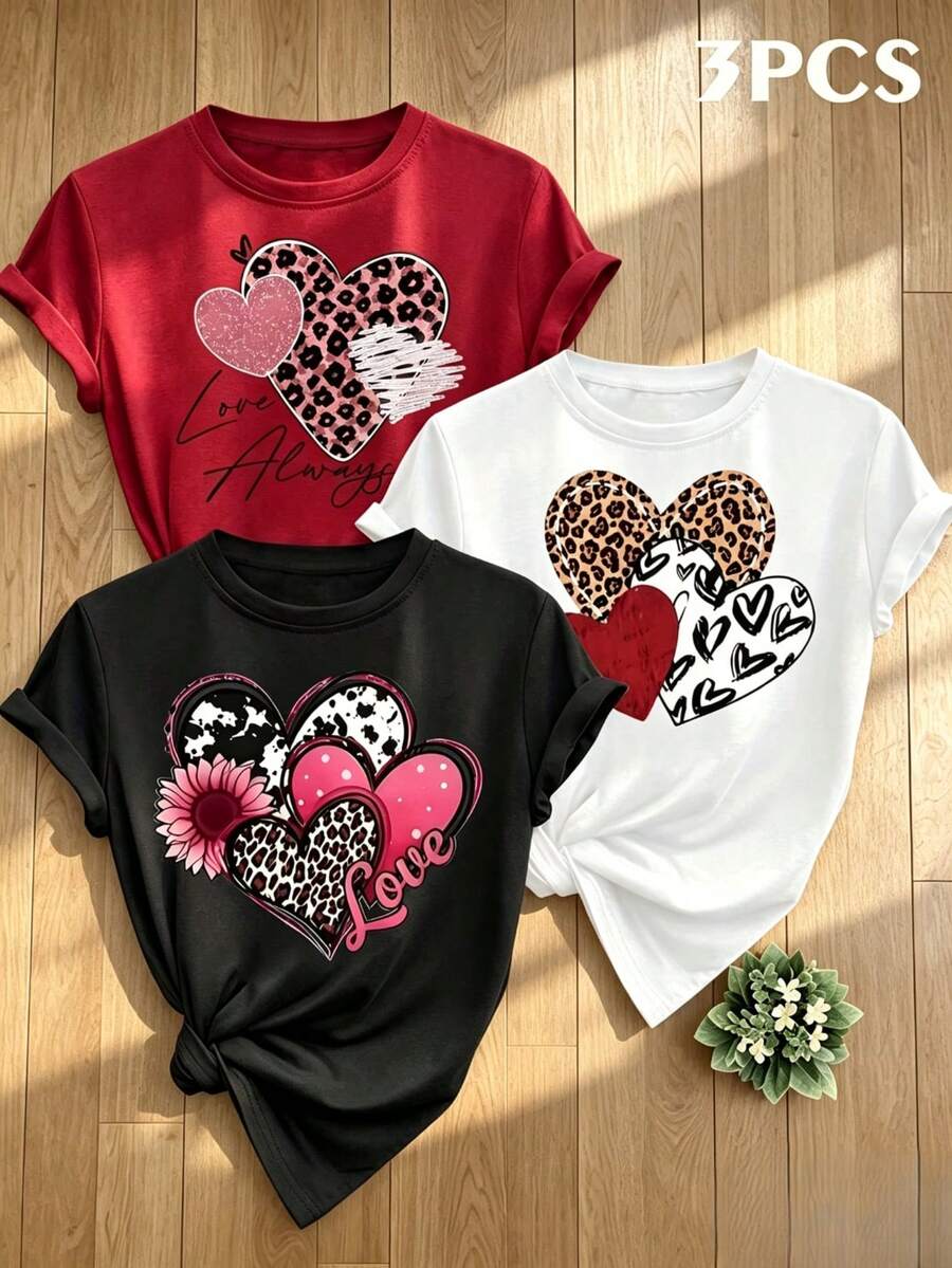 Women T-Shirts - White-1(Patterned) 1-pack - View 1