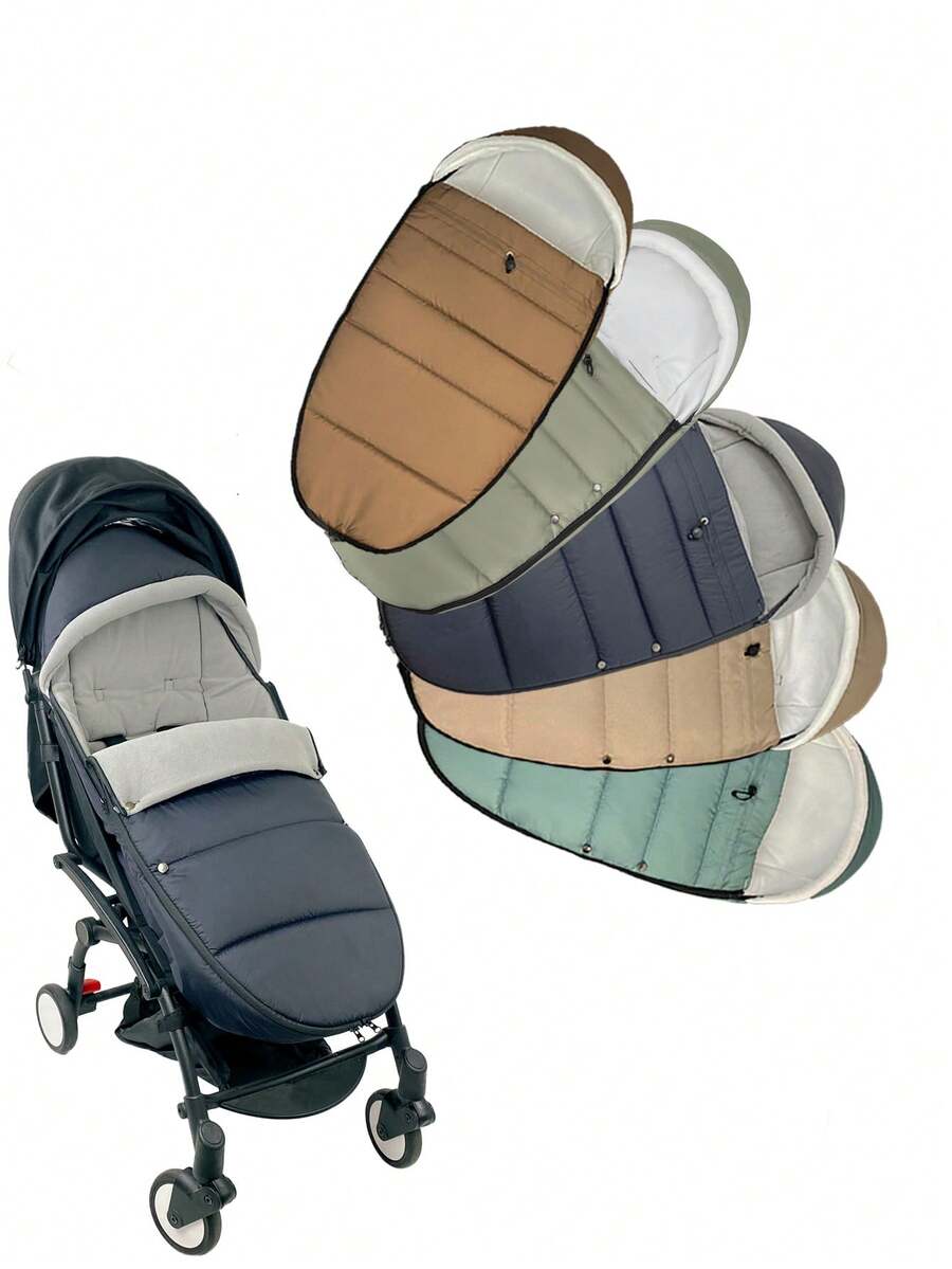 1pc Universal Thickened Windproof Waterproof Warm Winter Footmuff, Anti-Kick Foot Cover Suitable For Multiple Baby Strollers