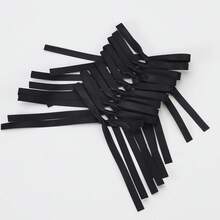 20 piezas Lazos florales de cinta para envolver regalos, decorar pasteles, accesorios de costura hechos a mano, decoración de pasadores de bricolaje - Negro - Ver 6