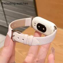 Multifunctional Watch Band, Fashionable & Exquisite, Vintage Creative Cloud Waffle Design, Compatible With Xiaomi Band 11/10/9/8 Sizes. Quick Release Design, Supports NFC Version Sharing, Couple Matching Smart Sports Watch Band Accessory - Multicolor - View 14