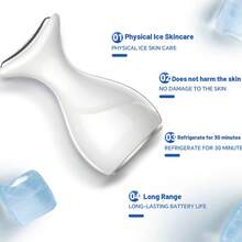 Facial Ice Massage Hammer, Hands-Free Cold Compress Skincare Device, Lifting And Firming, Pore Shrinking, Portable Ice Skin Device - White - View 3