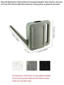 Watering Can, Large Capacity Watering Can, 1L Modern Square Watering Can, Long Spout Plastic Watering Can, Suitable For Indoor Plants - Multicolor - View 6