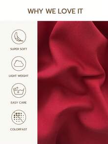 1pc Polyester Christmas Decorative Pillow Case (Pillow Insert Not Included), Christmas Bedding Gift, Machine Washable - Multicolor - View 2