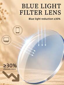 Blue Light-Blocking Glasses Featuring A Modern, Minimalist Design And An Included Case; They Reduce And Filter Screen-Emitted Blue Light, Making Them Ideal For Computer Users, Indoor Office Work, And Short-Term Outdoor Use. - Glasses [Vintage Style] - View 2