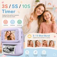 Christmas, Birthday, And Halloween Gift Ready – Multifunctional Instant Print Camera With 1080P HD Recording, 2.4-Inch Display, 1300mAh Battery, And Portable Travel Design – Present For Men, Women, And Photography Enthusiasts - View 11