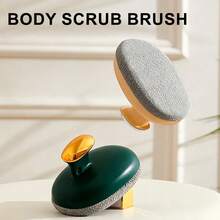 1pc Short Handle Bath Scrub Brush Exfoliating Bath Sponge With Holder Body Scrubber Back Scrubber For Shower And Bath Cleaning - Multicolor - View 2