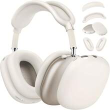 Silicone Full Protective Case Cover Set Compatible With AirPods Max, Headband Cover + Ear Cups Shells + Ear Pad Sleeve, Anti‑Scratch Anti‑Dust Soft Silicone Headphone Accessories - Multicolor - View 12