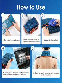 Multi-Section Shoulder Wrap Neck & Shoulder Universal Hot & Cold Compress Pad, Reusable, Microwave Heatable & Freezer , Soft Adjustable Material, Daily Comfort, "Cyber Monday" Special Offer - One Size Fits All - View 10
