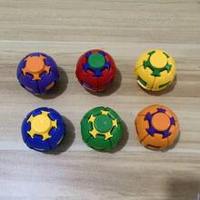 somoving Set Mainan Spinner Jari yang Dapat Berubah Bentuk (1/3/5 Buah), Mainan Gelisah Bulat Cetak 3D, Dua Mode Tekan & Putar, Mainan Meja Mekanik yang Menyenangkan, Hadiah untuk Remaja, Hadiah Pesta Halloween (Model Acak) - MultiWarna - View 6