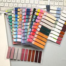 30pcs/6000 Sheets, 18pcs/3600 Sheets, 12pcs/2400 Sheets Sticky Notes Index Tabs Labels PET Material Semi-Transparent Plastic Waterproof Sticky Notes Color Series Marker Tabs Student Textbook Note-Taking Tabs With Ruler Reading Book Message Tabs School Back-To-School Supplies Office Document Tabs - one-size - View 6