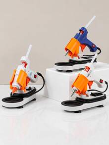 Multi-Functional Universal Hot Glue Gun Stand Accommodating Various Models Of Glue Guns, Featuring A Drip Tray, Cable Organizer Box, And Screw/Small Parts Storage Compartment To Keep Your Workspace Tidy - Hot Glue Gun Stand - View 2