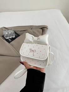 1件新款奢華高端通勤購物四季百搭女款單肩斜跨包 - 白色 - 查看 1