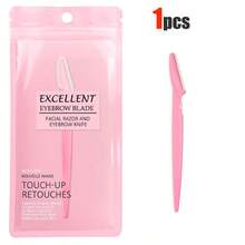 1/3/6/12pcs Bagged Eyebrow Trimming Razors, Optional Gift Box, Portable Facial Hair Removal Razors, Disposable Eyebrow Trimming Razors, Exfoliating Hair Removal Razors, Body Hair Removal Trimmers And Facial Sets. Suitable For Travel, Bedroom Use, Affordable, Back To School Season - Pink - View 8