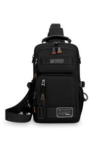 New Fashion Men's Chest Bag Tech Style Multifunctional 2-In-1 Backpack Small Bag Outdoor One Shoulder Crossbody Bag Zipper Decoration Multi-Pocket Holiday Gift For Father Boyfriend - Multicolor - View 12