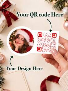 1/8/36/60 buah Label Kode QR yang Dapat Disesuaikan dan Dipersonalisasi, Dapat Mendesain Pola dan Kode QR, Cocok untuk Kotak Hadiah, Tas Hadiah, Meja, Dinding, Sempurna untuk Pecinta Kerajinan Tangan, Keluarga, Kolega, Pengantin, Sahabat, Cocok untuk Natal, Pernikahan, Pesta Pertunangan, Ulang Tahun - Multiwarna 1 - View 1