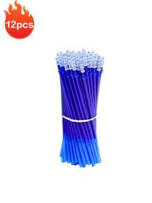 Erasable Black & Blue Ink Gel Pens With Eraser, 0.5mm Fine Tip, Lightweight Plastic Barrel, Refillable Office Stationery Gift Set, Cartoon Creative Design, Quick-Drying, Perfect For Back To School - Multicolor - View 36