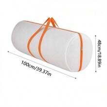 2pcs Large Capacity PVC Quilt Storage Bags, Seasonal Clothes & Pants Storage Bags, Minimalist PVC Material, Moving & Organizing Bags, Handle Design, Portable Storage, Suitable For Bedroom Storage, Closet Organization - View 2
