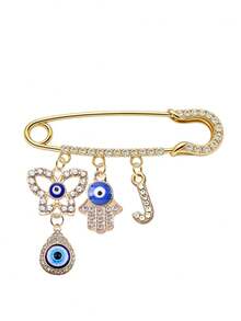 Evil Eye Hamsa Hand Charms,Suitable For Daily Wear And Religious Occasions,For Christians,Religious Enthusiasts,Church Services, Daily Accessories - Multicolor - View 24