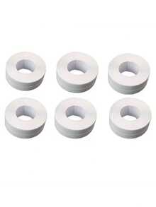 4pcs Heavy Duty Self-Adhesive Bathtub And Toilet Sealing Tape - Edge Protection Strip, Suitable For Bathroom, Shower, Sink, Floor And Wall Sealing - Easy To Apply, Long-Lasting Adhesion, Smooth Surface Sealing | Moisture-Proof Material - White - View 5