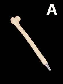 Bone-Shaped Ballpoint Pen, Oval Ergonomic Design, Medium Point, Plastic Material, Retractable, Ideal Gift For Nurses And Doctors, Suitable For Office And Medical Notebook Writing, 1pc, Christmas, Halloween, Christmas Decoration, Bedroom Decor - Multicolor - View 13