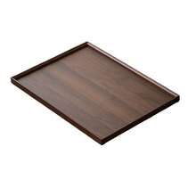 New Chinese Style Bamboo & Wood Rectangular Tray For Dining, Home, Commercial Use, Tea, Coffee, Breakfast, Snacks, Dried Fruits, Minimalist Design - Brown - View 11
