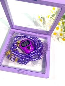 Exquisite Mini Ring Counter Set Tasbih, Portable Compact Lightweight Colorblock Minimalist Elegant Design, 0-99999 Middle Eastern Arabic Prayer Counter, People Counting, Multi-Purpose Counter - Multicolor - View 17