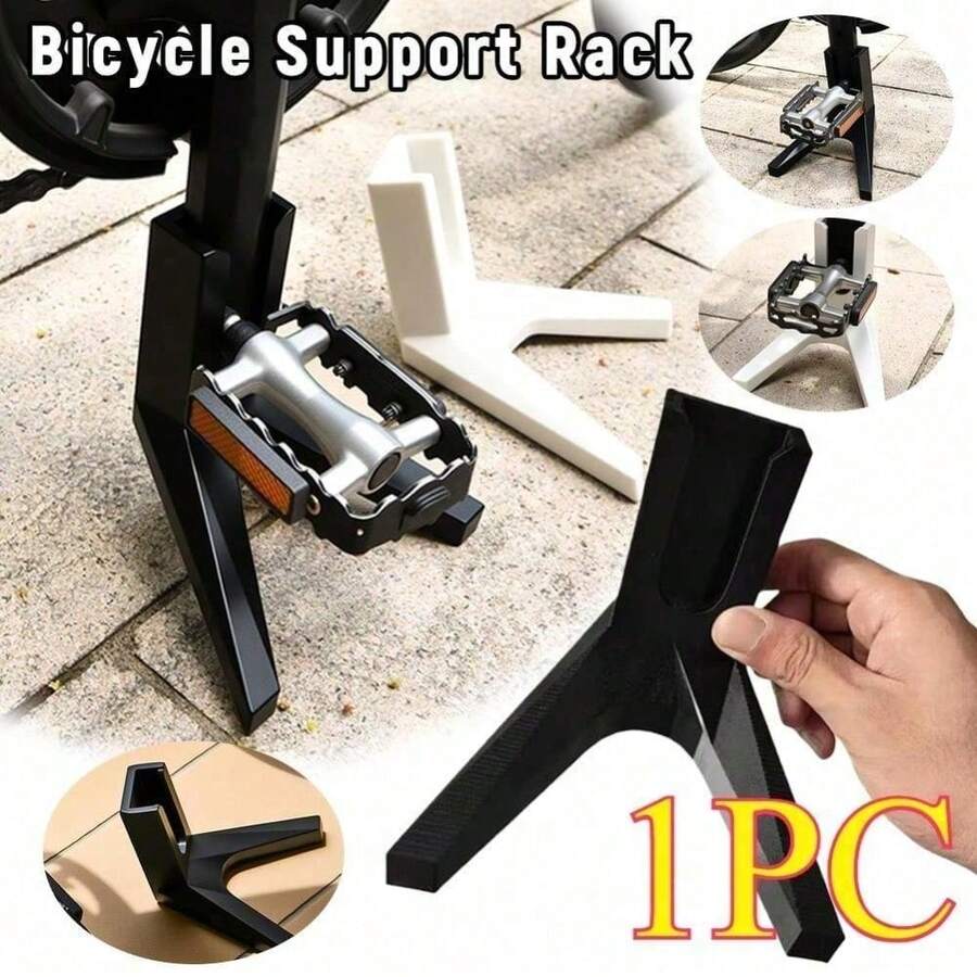 1pc Portable Parking Stand, Portable Mountain Bike Accessory, Road Bike Accessory, Curved Road Bike Side Kickstand