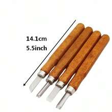 Carving Knife Set, Woodworking Hand Carving Knives, Printmaking Rubber Stamp Carving Tools, Student DIY Craft Knives - A - View 2