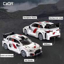 CaDA dan Pegasus 3 -- Mainan Balok Bangunan Mobil Balap Prototipe, Reli Bay City Brook, Reli Muchen 100, Mainan Edukatif, Mainan Balok Bangunan Mobil Balap - Putih - View 7