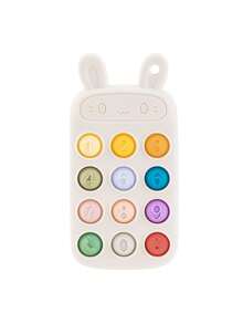 PopLittleOne 1pc Baby Silicone Teether Toys Cartoon Bear Rabbit Shape Baby Toys Controller Teething Toys Cute Baby Shower Gift - Multicolor - View 12