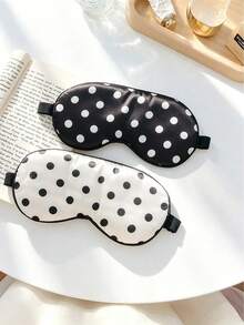 1 buah Masker Tidur Anti Cahaya Elastis Mirip Sutra Motif Polkadot, Masker Tidur Wanita Lembut dari Satin untuk Semalaman, Aksesori Rambut Natal, Suvenir Liburan Tak Terlupakan, Dekorasi Natal, Dekorasi Rumah Natal, Dekorasi Rumah Natal - Beraneka warna - View 5