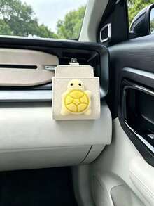 Little Turtle Car Air Vent Storage Box, Hanging Organizer Bag For Car AC Vent, Interior Accessory For Keys & Glasses Storage, Cute Car Decor - Turtle - View 11