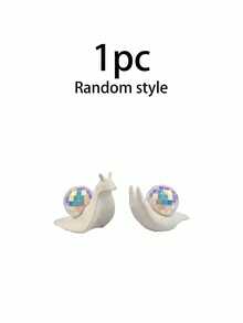 Snail Disco Ball Sun Catcher Indoor Window Decor, Refractive Desktop Ornament, Creative Home Room Decoration - A - View 13