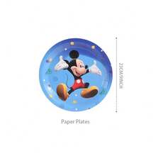 50pcs Theme Tableware Set, Suitable For 10 People, Birthday Party Tableware Set, Includes Plates, Cups And Napkins. Holiday Decoration Supplies, Suitable For Camping, Picnic, Backyard BBQ And Holiday Party Venue Decoration. - Multicolor - View 8