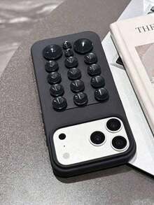 1件純色吸盤防摔手機保護殼，TPU材質，可作為節日禮物，適用於Apple 11/12 13 14 15 16 Pro/Pro Max/14 15 16 Plus/17 - 黑色 - 查看 2