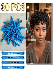 10PCS New Style Curling Iron Set, Styling Tool Kit, Manual Hair Curler Set, Create Voluminous Curly Hairstyle, Natural Curl Rods, Cold Wave Perming Tools, Hair Curling Styling Tools - Multicolor - View 3
