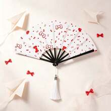 10pcs Women's Handheld Fans, Vintage Pattern Design, Bright Vintage Style, Lightweight And Portable, Suitable For Daily Use, Outdoor Activities And Party Occasions, Ideal Fashion Accessory - Hand Fan - View 13