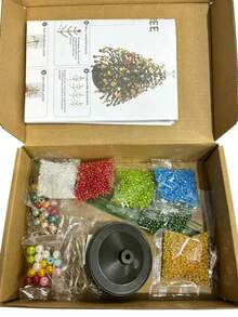 1pc New DIY Beaded Christmas Tree Kit Handmade Beaded Christmas Tree Set - Multicolor - View 8