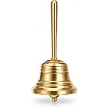 Small Brass Bell, Portable Dinner Bell Mini Hand Bells For Seniors Bedside, Musical Teacher, Wedding, Dinner, Meditation - Handbell - View 7