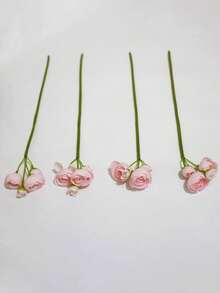 Realistic Artificial Peony Flower Home Indoor Decor Wedding Photography Prop Bouquet - Multicolor - View 13