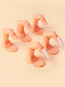 Nail Practice Fake Fingers 1 Pc/Pack - Yellow - View 1